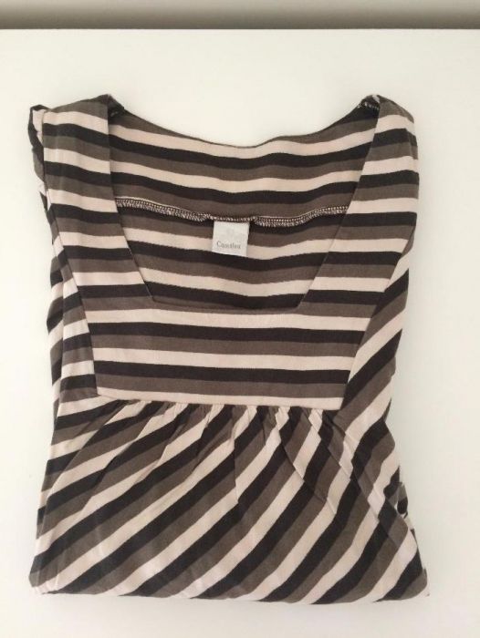 Camisola riscas manga 3/4 - muito barata