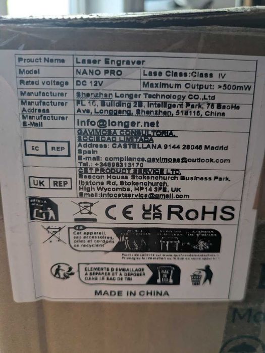 Laser engraver Nano Pro