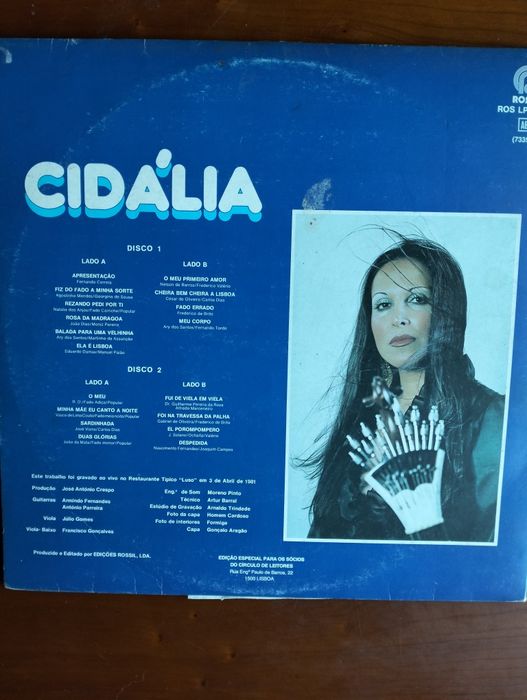 Disco de vinil Cidália A Verdade do Fado (duplo)
