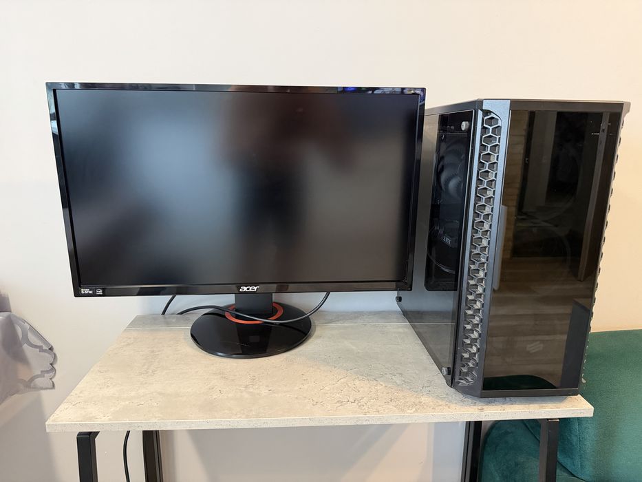 Komputer gamingowy RTX3070 mocny + monitor Acer 27” 2K