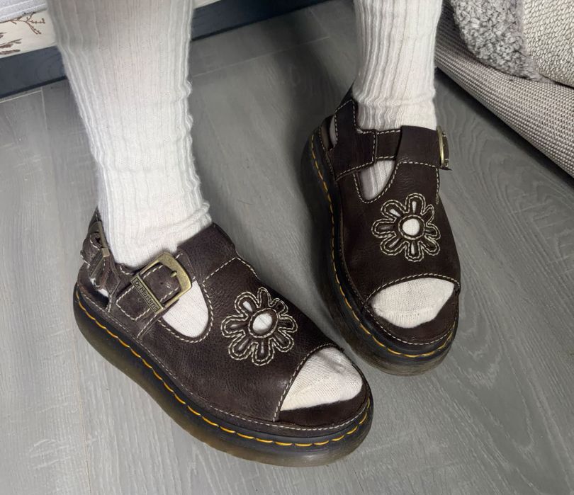 Оригінальні шкіряні сандалі dr. martens | розмір 39