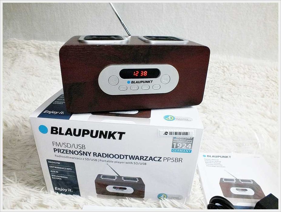 Radio BLAUPUNKT PP5BR + Pilot Akumulator USB SD AUX w stylu Retro!