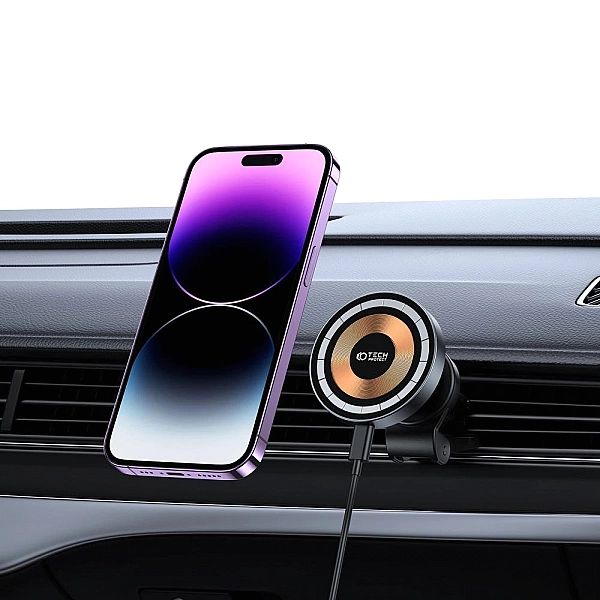 Tech-Protect Mm15W-V5 Magnetic Magsafe Vent Car Mount Wireless Charger
