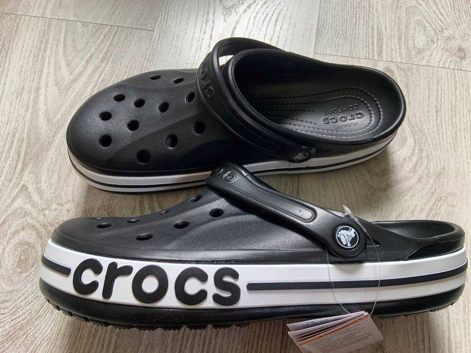 Крокси чорні 44 на 28,8-29,3 см знижка має ньюанс нові