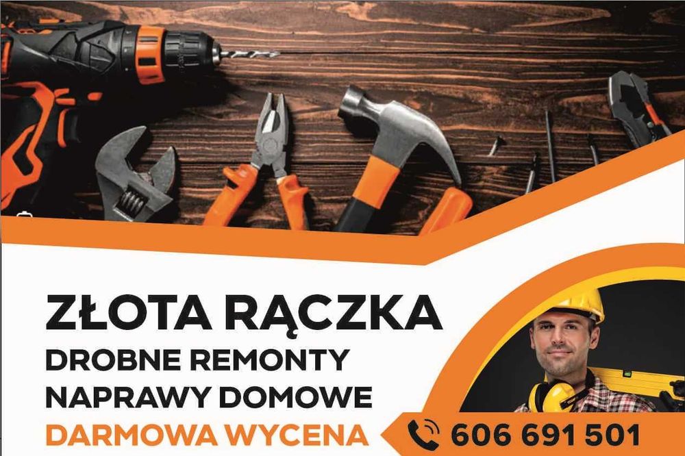 Złota Rączka Elektryk Hydraulik Remonty - szybkie terminy - dojazd 0zł
