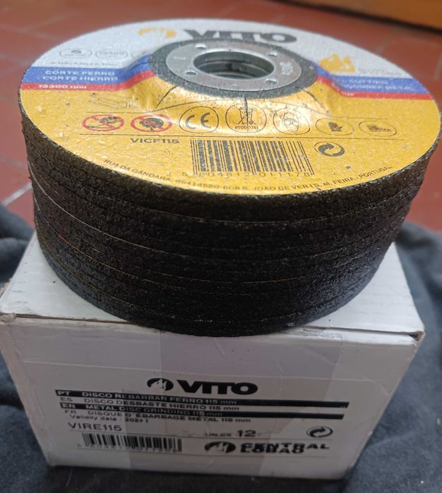 Discos de rebarbar ferro VITO (25 discos)