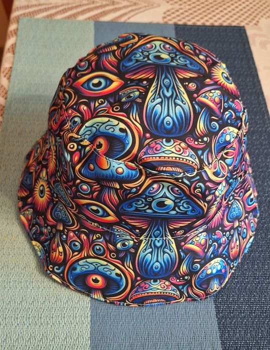 Bucket hat, rybaczka, myko, panamka hawajska, Reggae Jamaica,, power flower, woodstock. Nowa