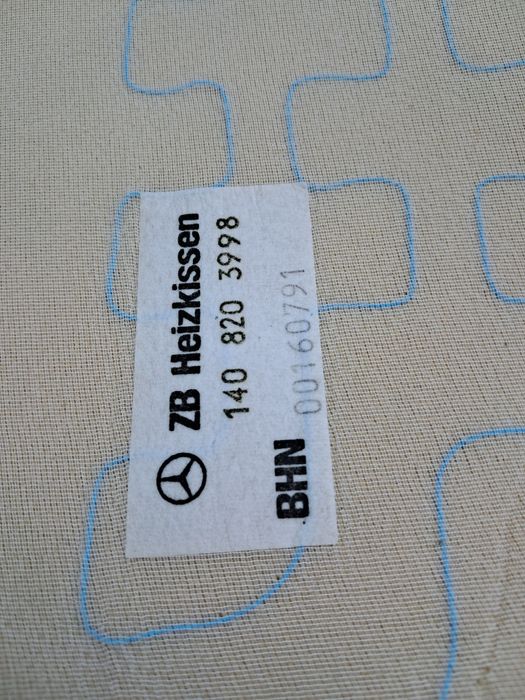 Подогрев сидений mercedes w140