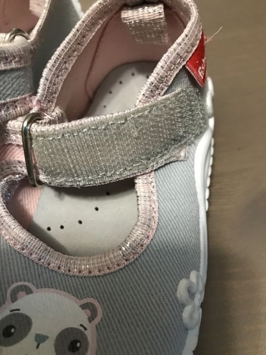 Kapcie dziewczęce, skórzana wkładka, Fisher-Price 23 rozm