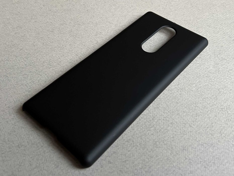 Sony Xperia 1 чохол матовий пластик чорний BLACK чехол панель