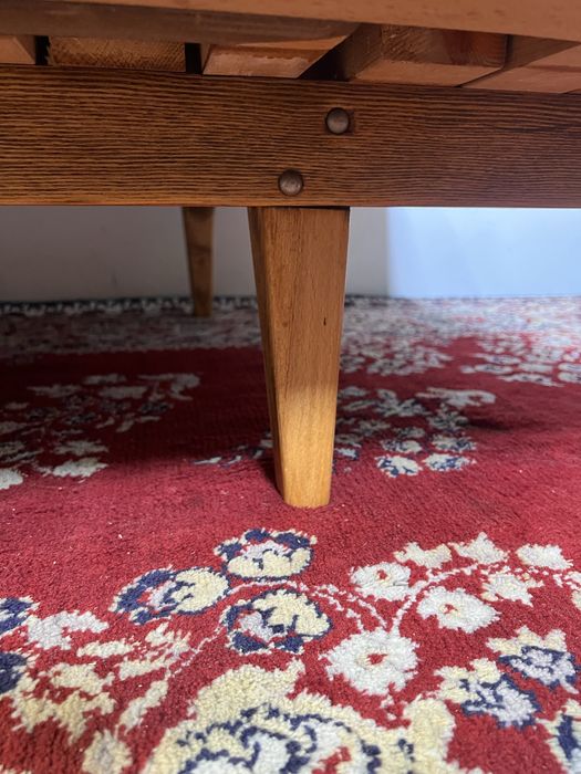Kanapa PRL Tatra rozkladana mid moder century lata 60 dąb mat retro
