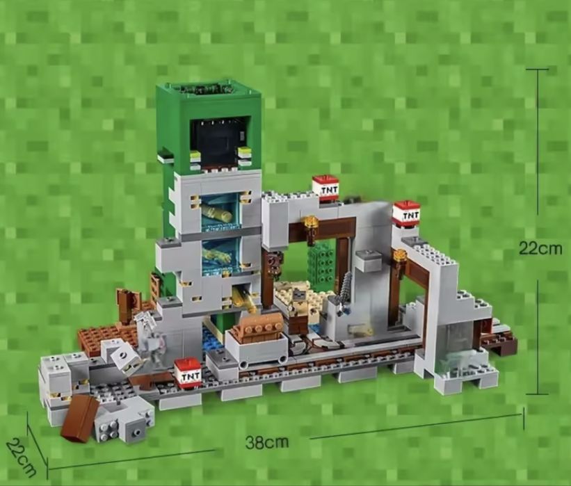 Zestaw Klocków Minecraft Kopalnia Creeperów
