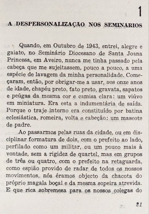 Testemunho de Ex-Pároco