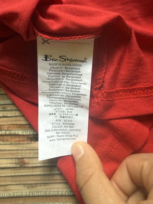 Дитячий лонгслів Ben Sherman