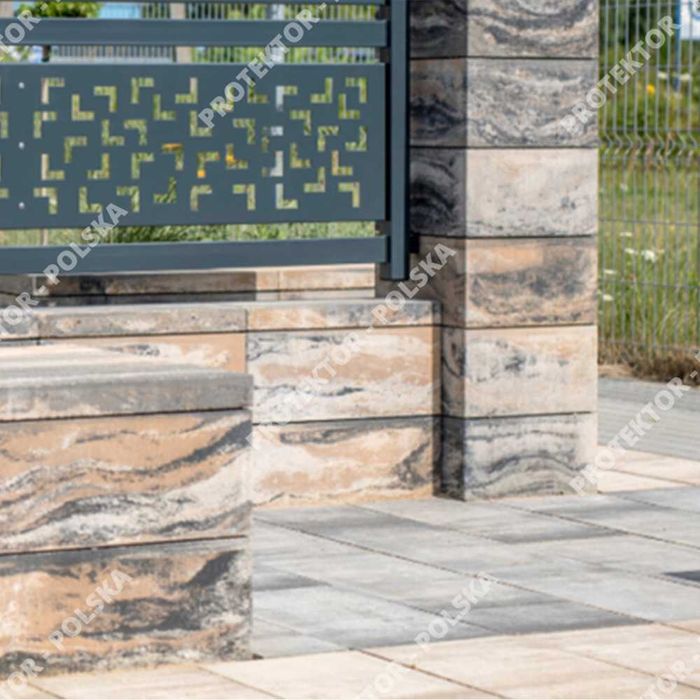 pustak ogrodzeniowy brama przęsło podmurówka blok słupek palisada mur