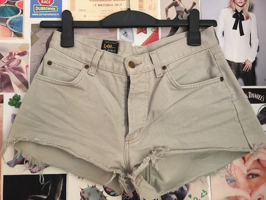 szorty lee jeans bezowe 36 s