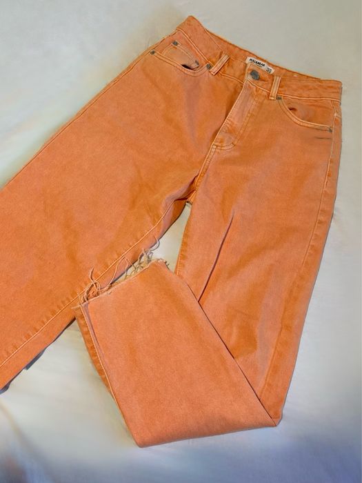 Conjunto 4 calças coloridas pull&bear lilás,laranja,vermelho, castanho