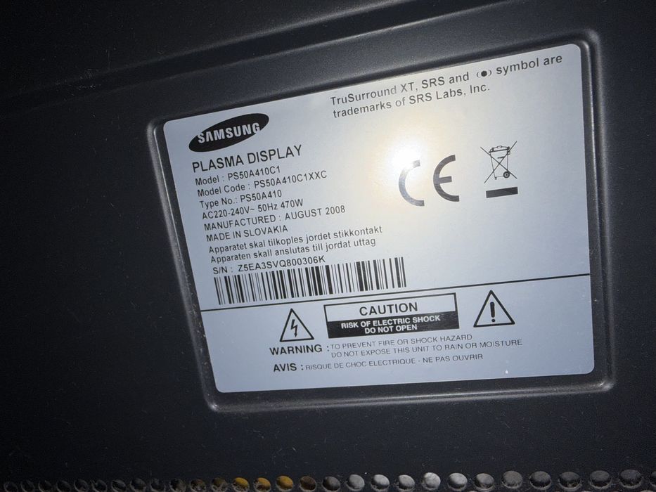 Телевізор Samsung на запчастини
