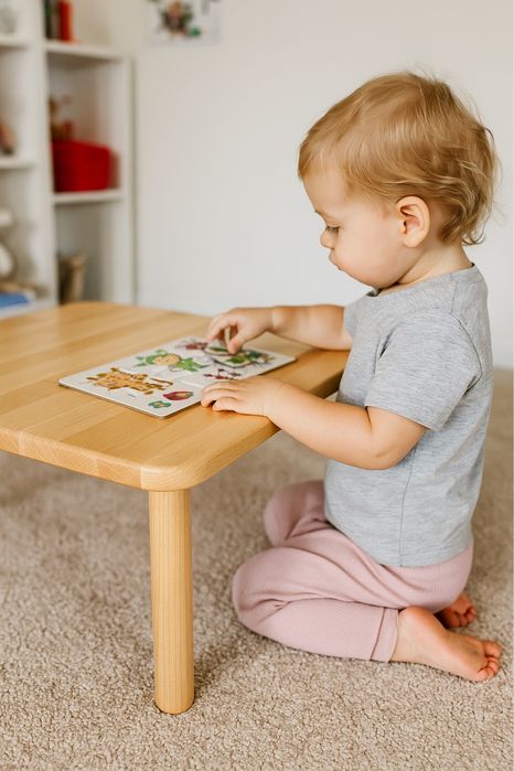 Столик для немовлят інклюзивний дерево меблі дитячі садочок стільчик