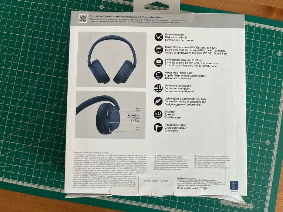 Auscultadores Phones Sony WH-CH720N Azuis