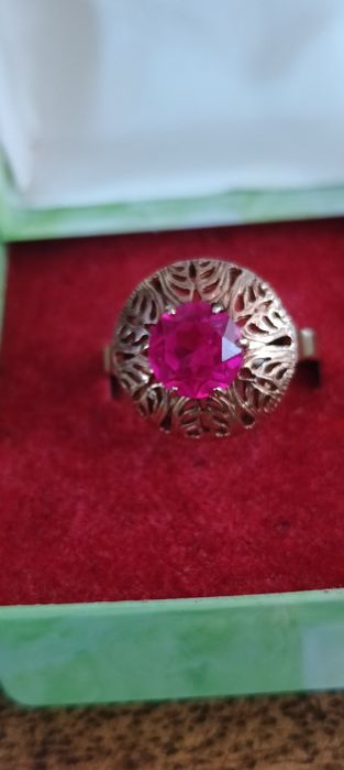 Złoty pierścionek r.19 warmet