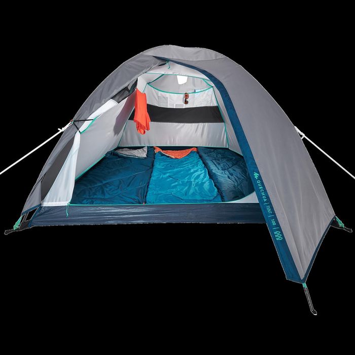 Tenda de Campismo 3 pessoas, MH100 3 cinzento