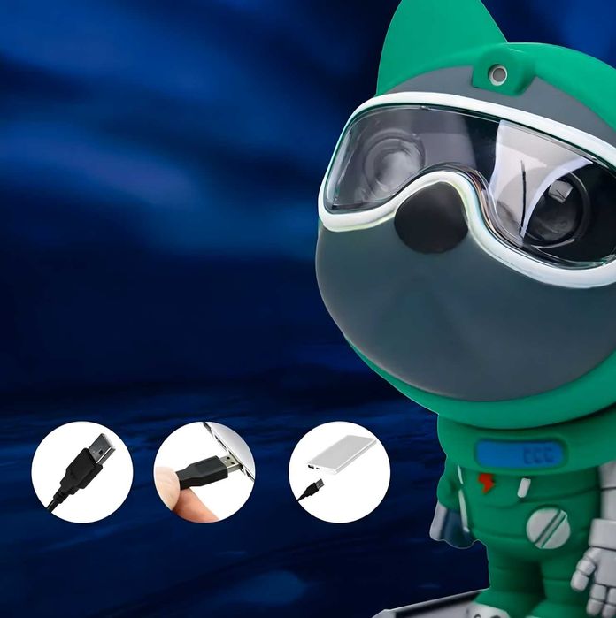 Projektor Gwiazd Kosmosu LED 360 z Pilotem – Psi Patrol Astronauta