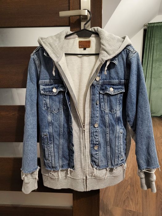 Jeansowa kurtka z wszytą bluza - Only rozm. M