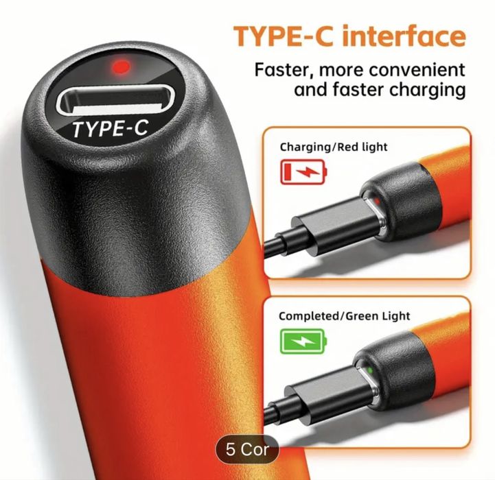 Ferro de soldar digital portátil USB com temperatura ajustavel