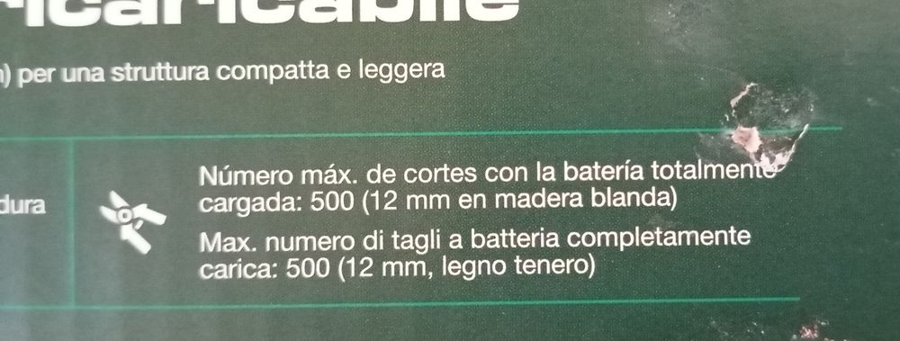 Tesoura de poda a bateria 4v Parkside