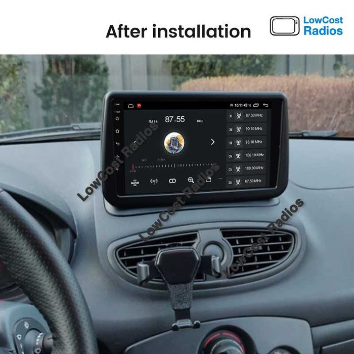 (NOVO) Rádio 2DIN 9"• Renault Clio 3 III | (2005 a 2014) • Android GPS • Mãos livres • CARPLAY • ANDROID AUTO