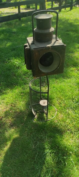 Lampa kolejowa gazowa, stara