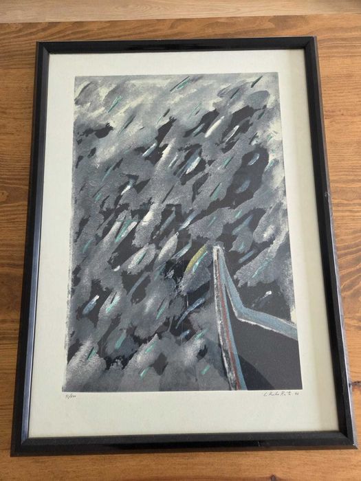 Rocha Pinto, Serigrafia Assinada, Numerada e Emoldurada