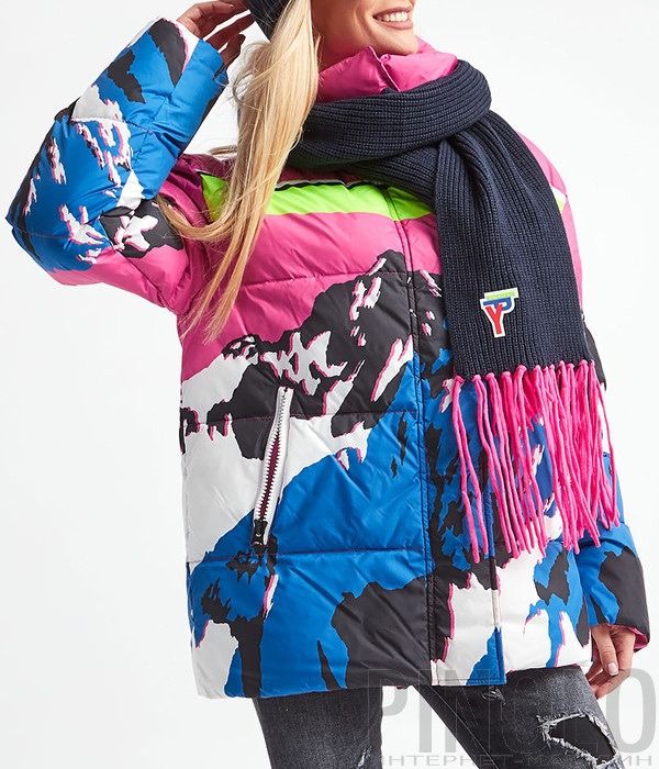 Куртка-пуховик iceberg ice play з високим коміром