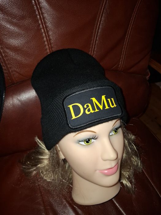 DaMu czapka zimowa z nadrukiem