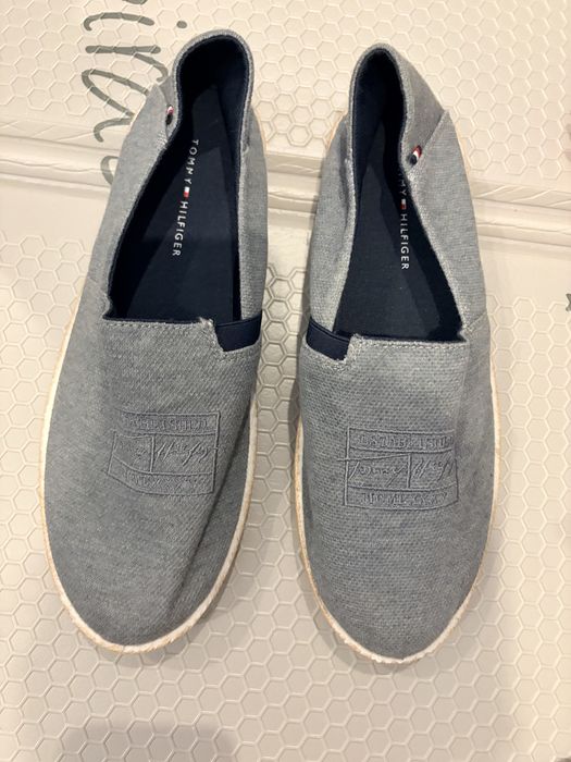 Męskie espadryle Tommy Hilfiger Granada – szare, rozmiar 42 (nowe)