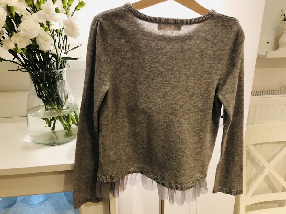 Bluzka swetek 110/116 - bluzka Reserved 110, sweterek H&M 110/116