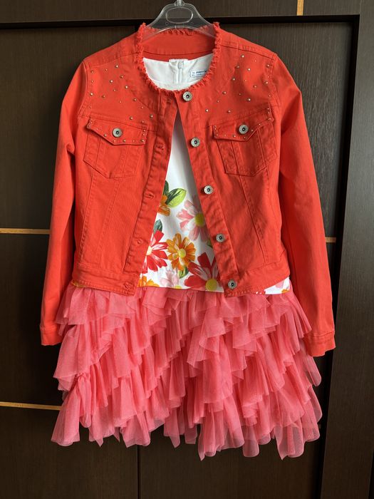 Sukienka i kurteczka jeansowa Mayoral na 157