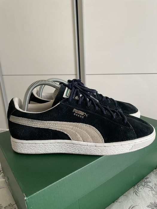 Puma Suede sneakersy skorzane nubuk czarne 38 adidasy trampki tenisowki