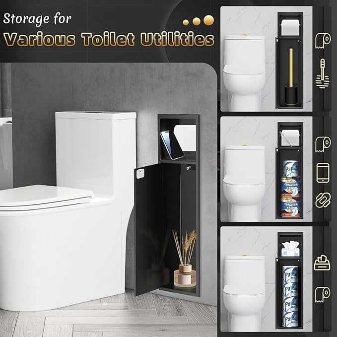 Uchwyt na papier do wbudowania w ścianę