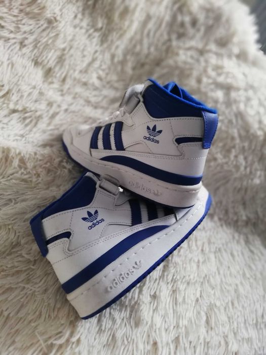 adidas 36 wyższe buty Adidas Cloud White Royal Blue 36 skóra