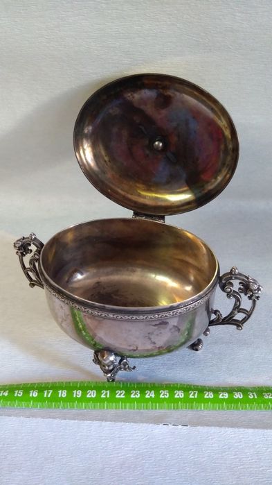 Cukiernica polska platerowa sygnowana Fraget w cenie 1000 zł