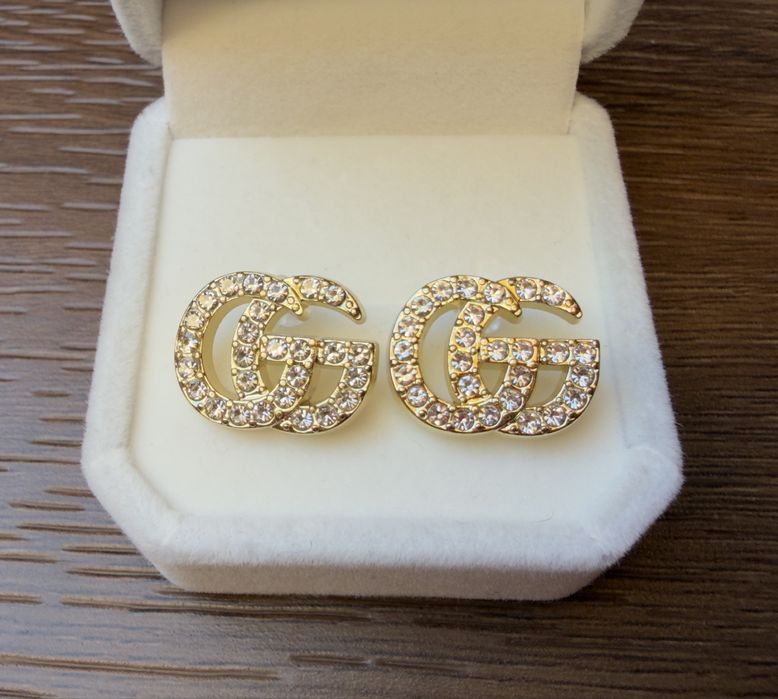 Kolczyki Gucci złote z cyrkoniami