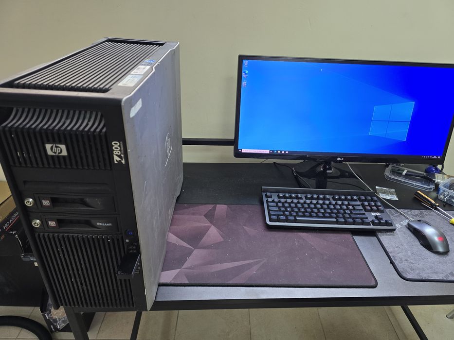 Сервер HP Z800 xeon x5650 2шт 48gb  ддр3