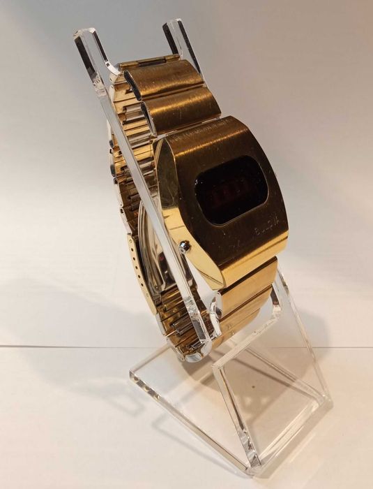 Zegarek LED marki BULOVA model Big Block - vintage! Lata '70