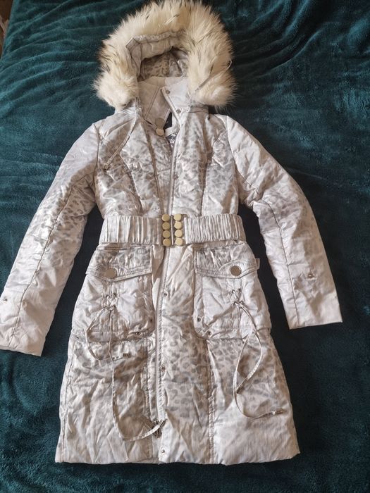 Стильна зимня куртка довгий пуховик 42 р або xs або 34р