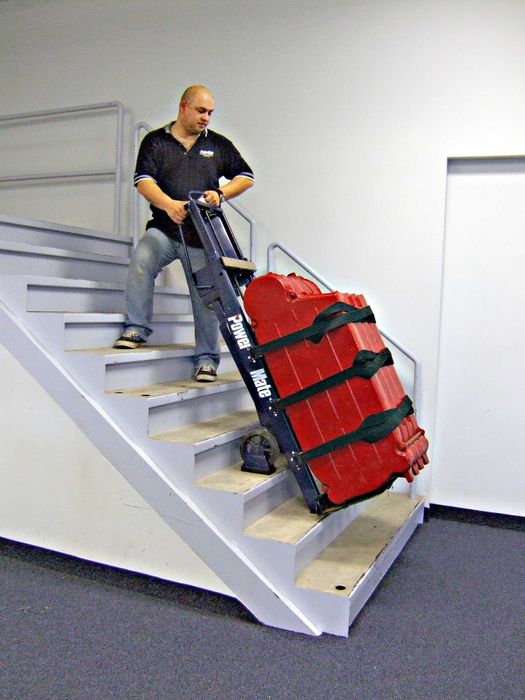 Wynajem schodołaza towarowego 450kg. Wniesienie pieca, sejfu, maszyny