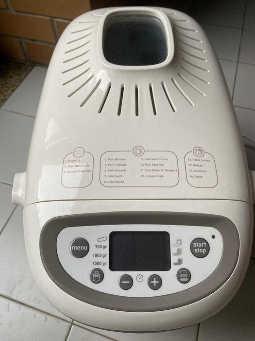 máquina de pão Moulinex home bread baguette