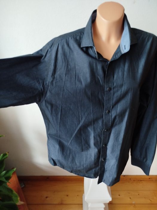 Granatowa koszula męska L.