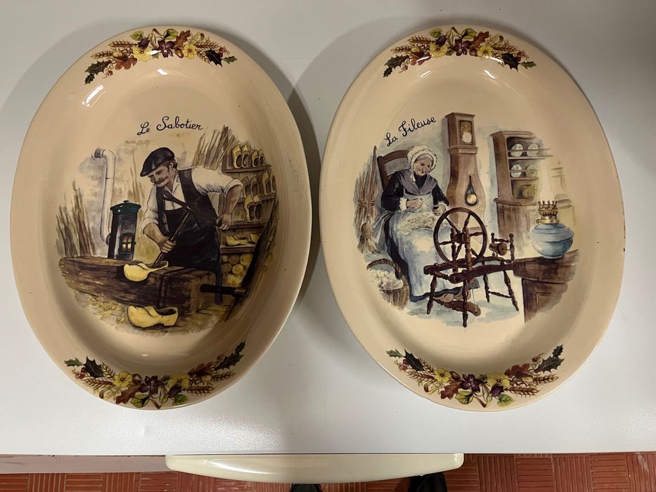 2 lindas travessas francesas